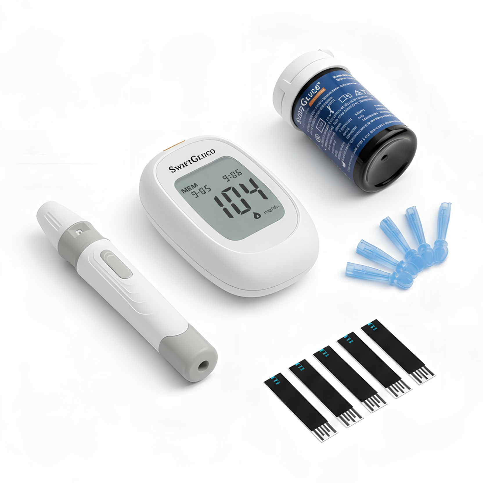 Gluco Meter | 𝐖𝐢𝐭𝐡 𝟐𝟓 𝐅𝐫𝐞𝐞 𝐒𝐭𝐫𝐢𝐩𝐬