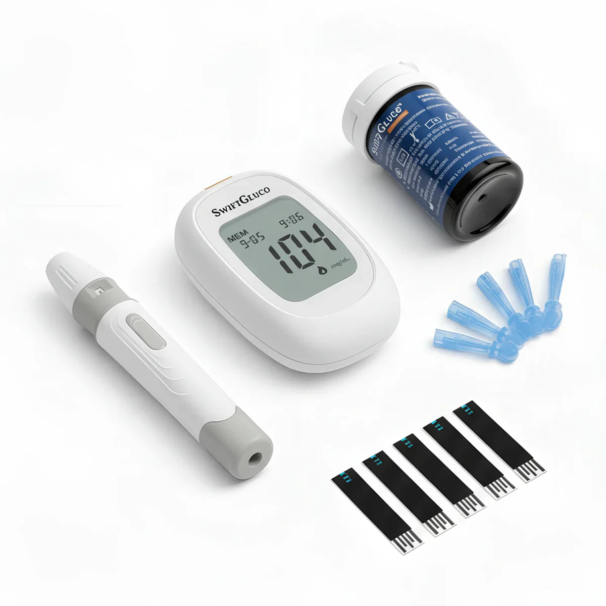 swift glucometer with 25 strips - Best Glucometer in Pakistan | Swift Glucometer